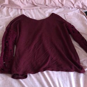 Burgundy sweater
